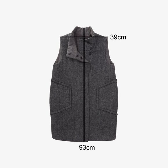 Minimalist Longline Vest/Coat 🖤✨ - Picture 5 of 5